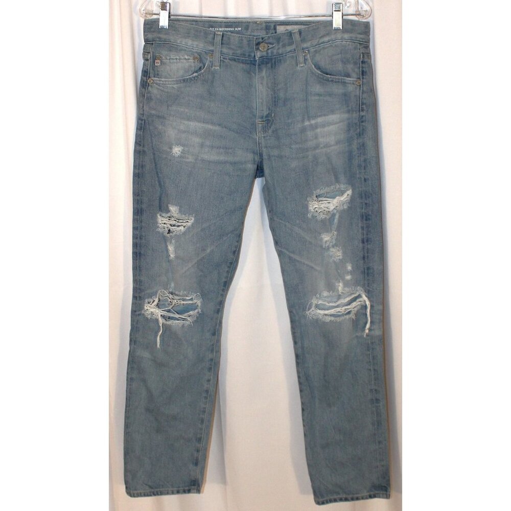 Adriano Goldschmied Ex-Boyfriend Slim / Slouchy Slim Jeans Distressed Size 28